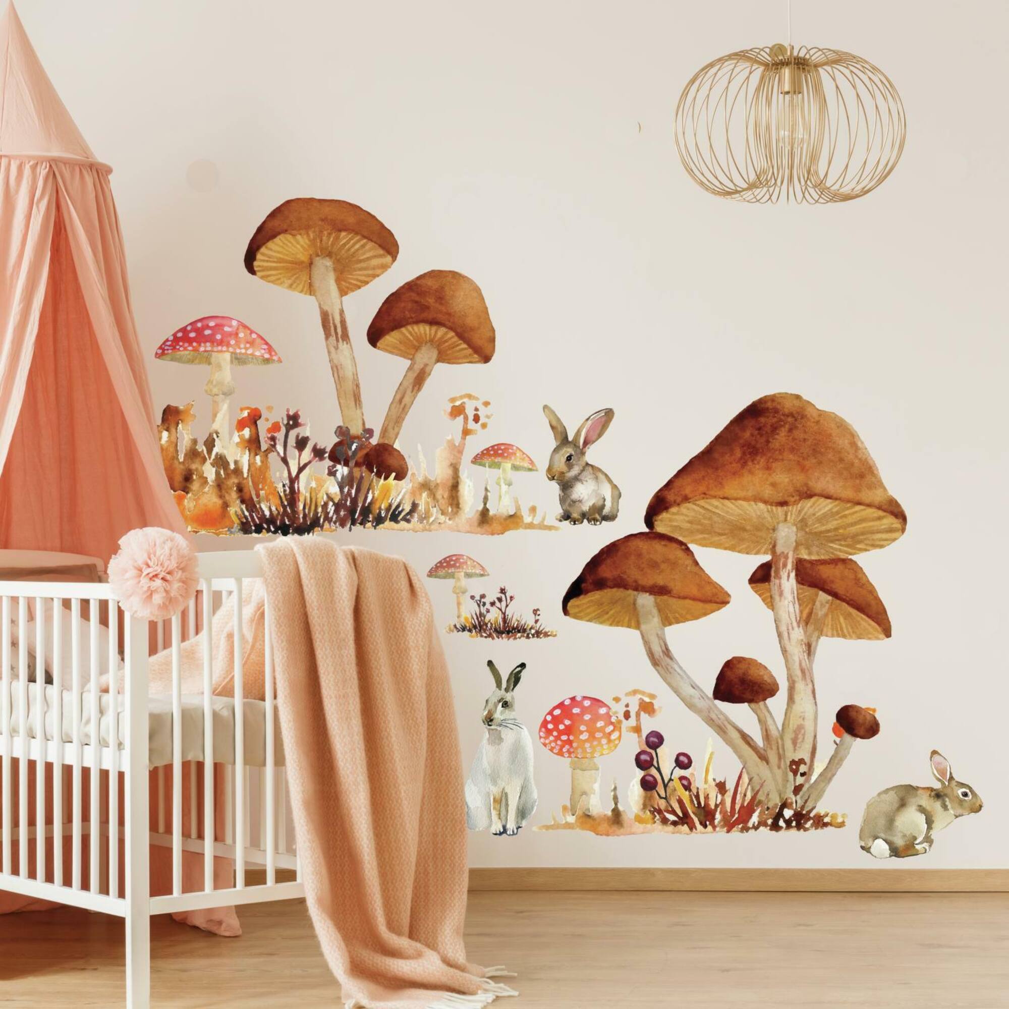 RoomMates Mushroom Giant Peel & Stick Wall Decals